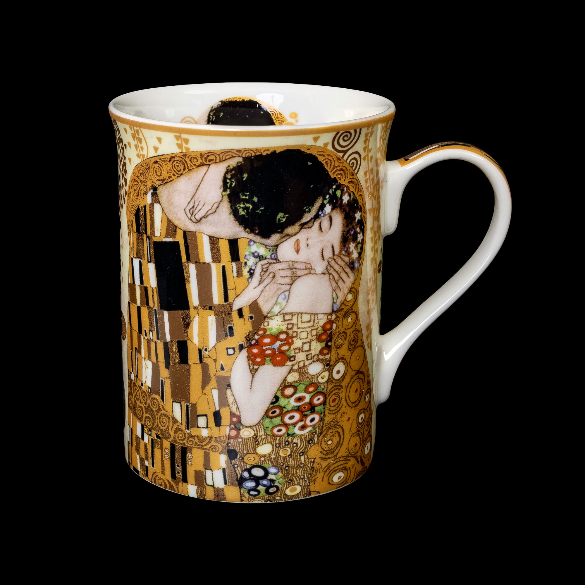 Infuseur, tasse et couvercle Klimt « Le Baiser »