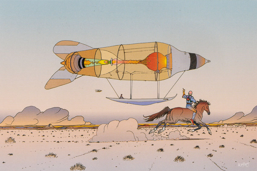 Jean Giraud, Moebius postcard n°3 (Sleeve n°3)