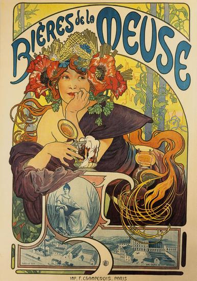 Alphonse Mucha : Sleeve of 10 postcards