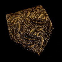 Raoul Dufy Silk tie : Tulips and leaves (gold)