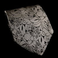 Raoul Dufy Silk tie : Violets (Silver)