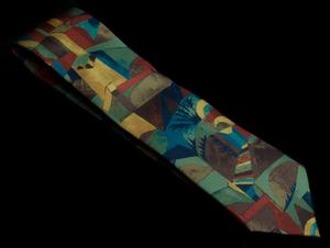 Paul Klee Silk tie : Jardin du Temple