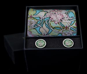 Alphonse Mucha Tie and Cufflinks Set : Wallpaper