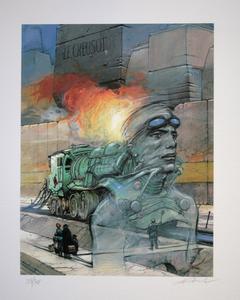 Enki Bilal signed Art print, Le creusot