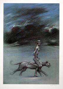 Enki Bilal signed Art print, Animal'Z