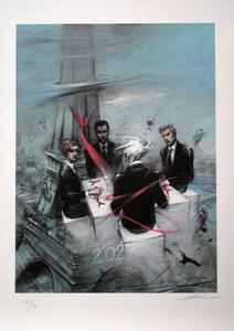 Enki Bilal signed Art print, Four