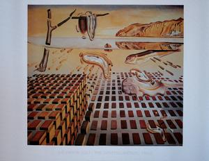 Affiche Salvador Dali : Désintégration de la persistance de la mémoire, 1952