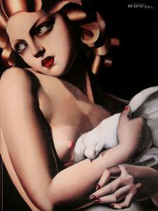 Tamara De Lempicka poster print, Woman with Dove, 1931