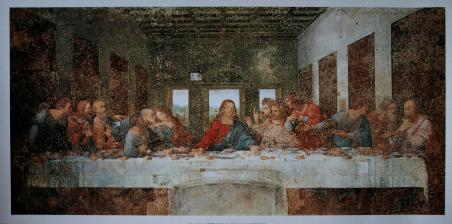 Leonardo Da Vinci Supper, poster : 100 1494-1497, x The Last cm 50