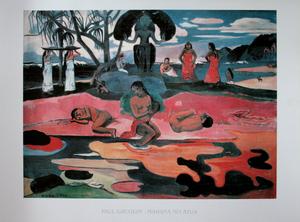 Paul GAUGUIN : Mahana No Atua : Reproduction en Affiche d'art, poster