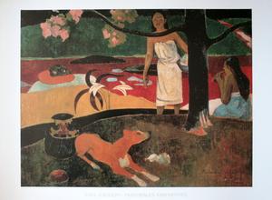 Paul GAUGUIN : Pastorales Tahitiennes : Reproduction en Affiche d'art, poster