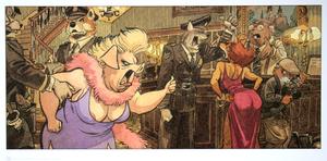 Lámina Juanjo Guarnido, John Blacksad 7, 2010