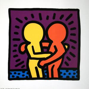 Keith Haring poster print, Untitled, 1987