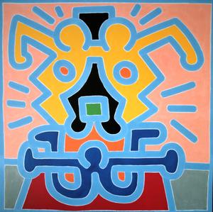 Keith Haring poster print, Untitled, 1988