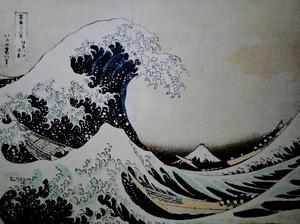 Stampa Hokusai, La grande onda di Kanagawa, 1834