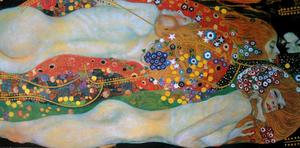 Stampa Gustav Klimt, Sea Serpents