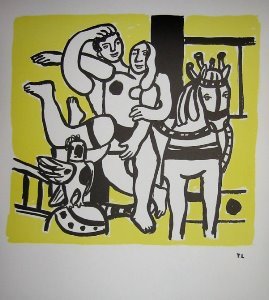 Litografía Fernand Léger : El circo amarillo