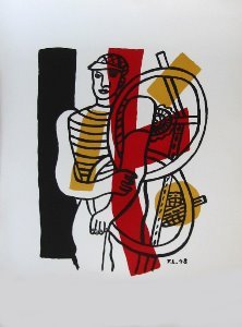 Litografia Fernand Léger : Il ciclista