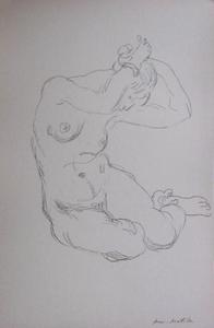 Litografía Henri Matisse, Desnudo, 1918