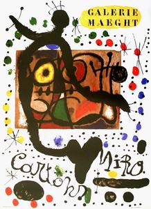 Joan Miro poster print, Cartons