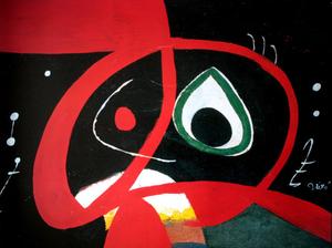 Joan Miro poster print, Kopf