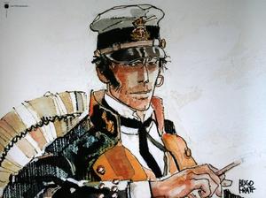 Lámina de Hugo Pratt, Corto Maltese : Les Ethiopiques