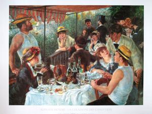 Pierre-Auguste RENOIR : La colazione dei canottieri, 1881, stampa d'arte 80 x 60 cm, riproduzione su una lussuosa carta spessa speciale d'Arte 180g/mu00b2