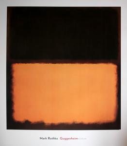 Mark Rothko poster print, n°18, Black, orange and maroon, 1963