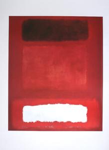 Mark Rothko poster print, Red, White, Brown