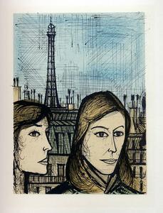 Lithographie Bernard Buffet : Les Parisiennes, 1967