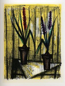 Lithographie Bernard Buffet : Jacinthes, 1967