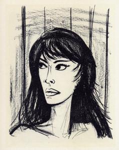 Lithographie Bernard Buffet : Rita 1, 1967