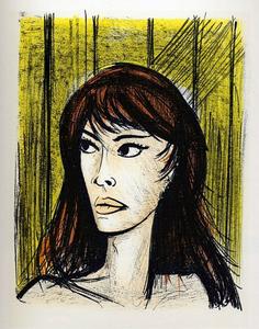 Lithographie Bernard Buffet : Rita 2, 1967