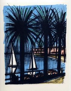 Lithographie Bernard Buffet : Cannes, 1967