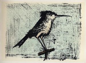 Lithographie Bernard Buffet : L'hirondelle de mer, 1967