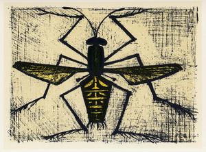 Lithographie Bernard Buffet : Abeille, 1967