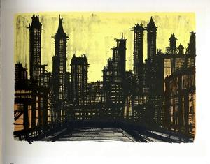 Lithographie Bernard Buffet : New York III, 1967