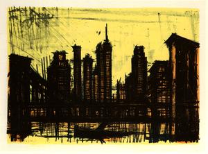 Lithographie Bernard Buffet : New York VI, 1967