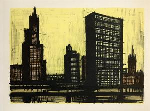 Lithographie Bernard Buffet : New York IX, 1967