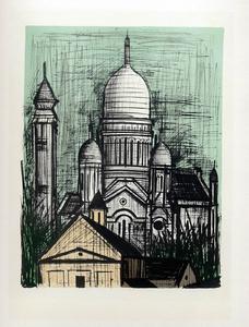 Lithographie Bernard Buffet : Le Sacré-Coeur, 1967