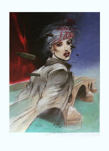 Enki Bilal signed Art print, Sarajevo 2014