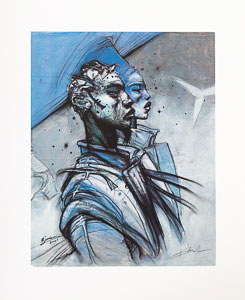 Enki Bilal signed serigraph, L'an 2001