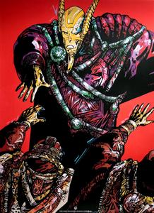 Philippe Druillet poster print, Salammbô : Le Conseil