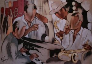 Pierre Farel poster print, Blues in Live