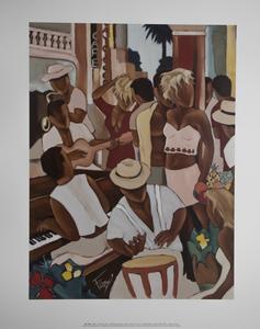 Pierre Farel poster print, Cayo-coco café