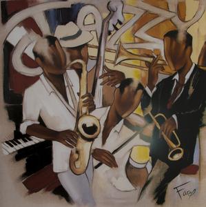 Pierre Farel poster print, Jazzy Music