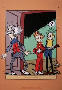 Sérigraphie André Franquin : Spirou et Fantasio : Mystère à Champignac