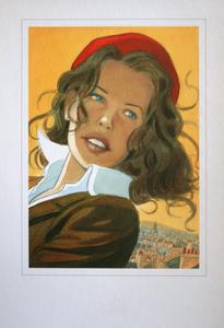 Jean-Pierre Gibrat Art print, Jeanne