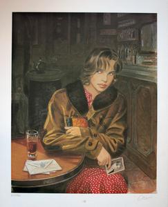 Affiche signée Jean-Pierre Gibrat : Sursis T2