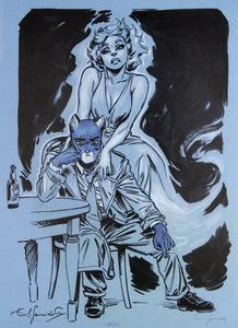 Stampa firmata Juanjo Guarnido, Blacksad, Sogno